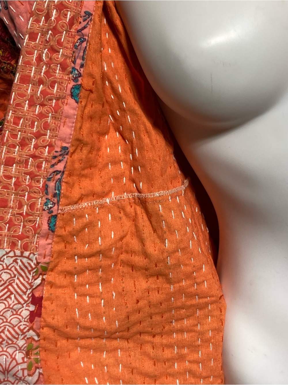 Indian Kantha Embroidered Robe - Picture 8 of 9